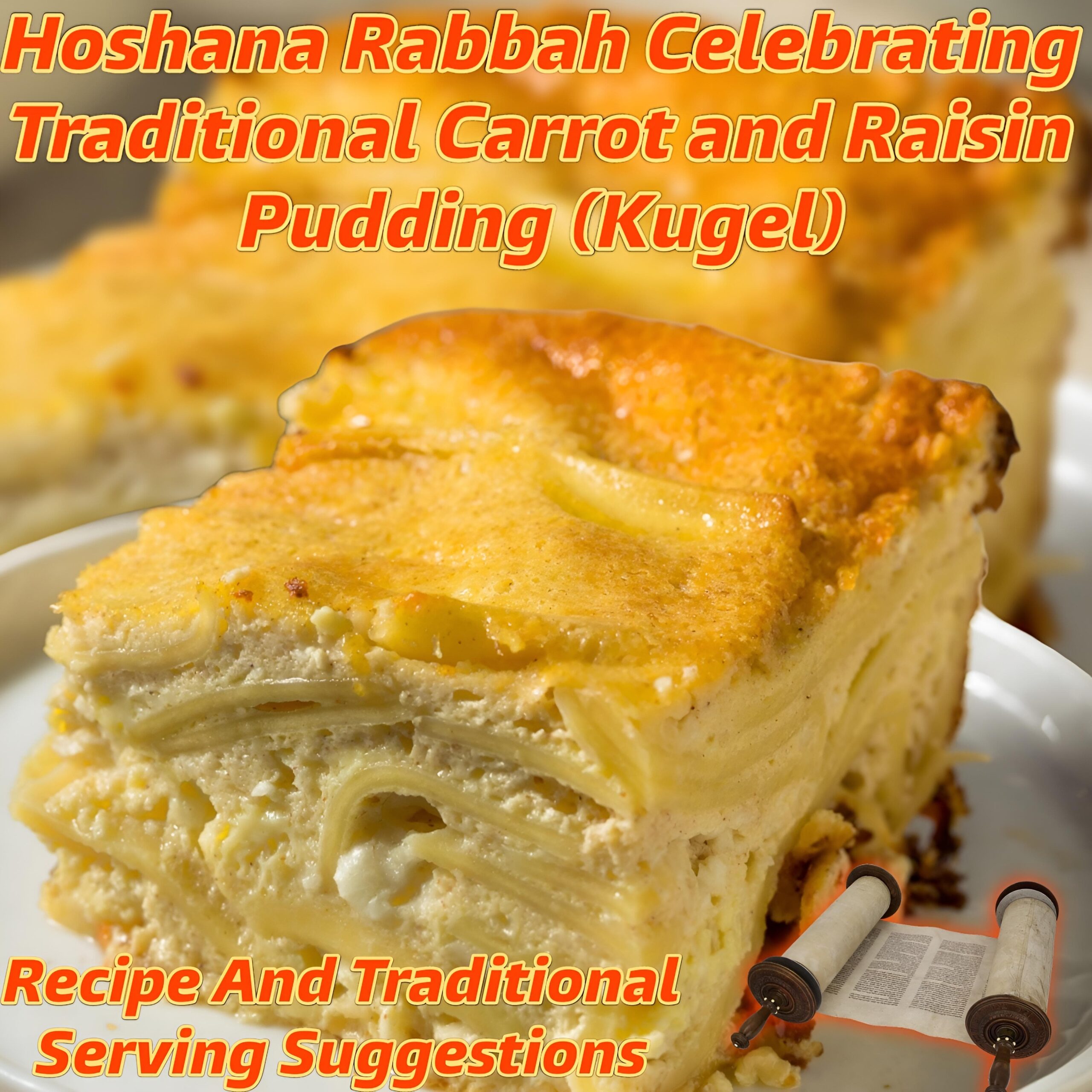 Hoshana Rabbah Carrot and Raisin Pudding (Kugel)